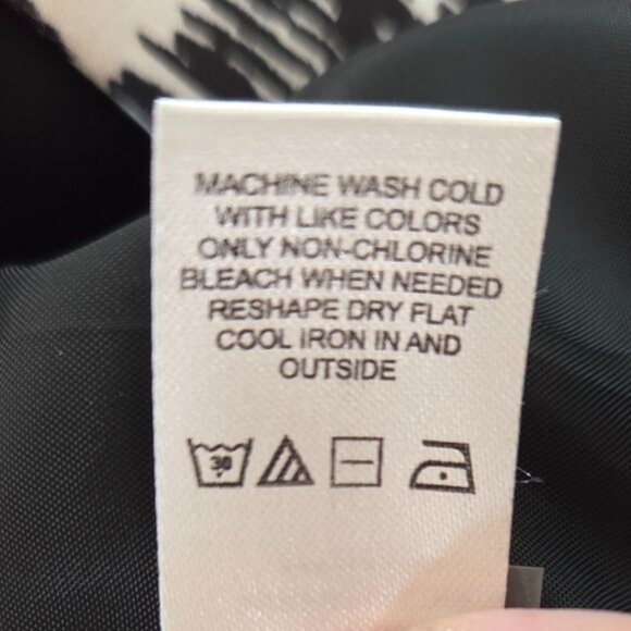 NWT -- Calvin Klein Women’s Plus 18W Black & White Printed Open Front Blazer - Picture 10 of 13